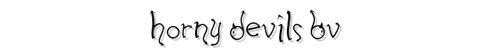 Horny Devils BV font